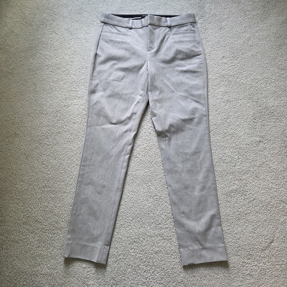 Banana Republic Light Gray Sloan Curvy Fit Dress Pants Women's Size 2